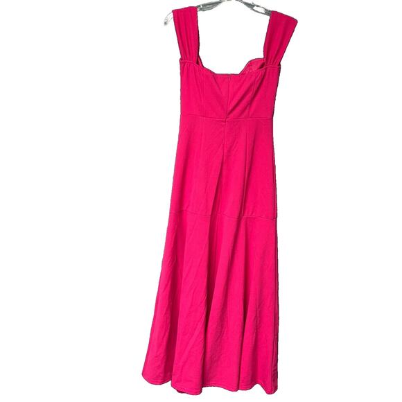 NWT ZESICA OFF SHOULDER HIGH SLIT BODYCON MAXI DRESS PINK EVENING GOWN SMALL - Picture 7 of 8